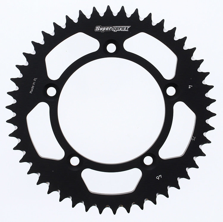 SUPERSPROX ALUMINUM SPROCKET 46T BLACK RAL-4-46-BLK