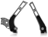 ACERBIS X-GRIP FRAME GUARD SILVER/BLACK 2464741015