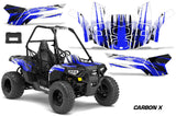 ORV Decal Graphics Kit ATV Wrap For Polaris Sportsman ACE 150 2017-2018 CARBONX BLUE