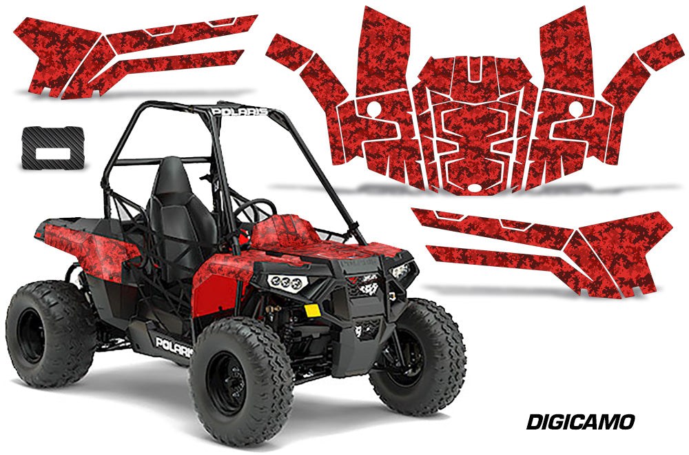 ORV Decal Graphics Kit ATV Wrap For Polaris Sportsman ACE 150 2017-2018 DIGICAMO RED-atv motorcycle utv parts accessories gear helmets jackets gloves pantsAll Terrain Depot