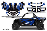 UTV Graphics Kit Decal Sticker Wrap For Textron Wildcat XX 2018+ ATTACK BLUE