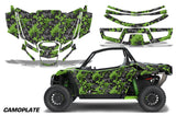 UTV Graphics Kit Decal Sticker Wrap For Textron Wildcat XX 2018+ CAMOPLATE GREEN