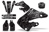 Dirt Bike Graphics Kit Decal Wrap For Honda CR125 1998-1999 CR250 1997-1999 HISH BLACK