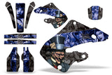 Dirt Bike Graphics Kit Decal Wrap For Honda CR125 1998-1999 CR250 1997-1999 HATTER BLUE BLACK