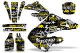 Dirt Bike Graphics Kit Decal Wrap For Honda CR125 1998-1999 CR250 1997-1999 SSSH BLACK YELLOW