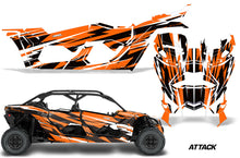 Load image into Gallery viewer, Full Graphics Kit Decal Wrap For Can-Am Maverick X3 MAX DS RS 4D 2016+ ATTACK ORANGE-atv motorcycle utv parts accessories gear helmets jackets gloves pantsAll Terrain Depot