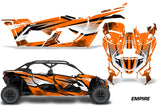 Full Graphics Kit Decal Wrap For Can-Am Maverick X3 MAX DS RS 4D 2016+ EMPIRE ORANGE