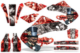 Dirt Bike Graphics Kit Decal Wrap For Honda CR125 1998-1999 CR250 1997-1999 HATTER SILVER RED