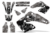 Dirt Bike Graphics Kit MX Decal Wrap For Honda CR125 CR250 2000-2001 REAPER SILVER