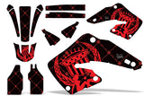 Dirt Bike Graphics Kit MX Decal Wrap For Honda CR125 CR250 2000-2001 RELOADED RED BLACK