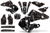 Dirt Bike Graphics Kit Decal Wrap For Honda CR125 1998-1999 CR250 1997-1999 REAPER BLACK