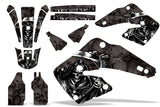 Dirt Bike Graphics Kit MX Decal Wrap For Honda CR125 CR250 2000-2001 REAPER BLACK