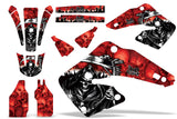 Dirt Bike Graphics Kit MX Decal Wrap For Honda CR125 CR250 2000-2001 REAPER RED