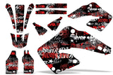 Dirt Bike Graphics Kit MX Decal Wrap For Honda CR125 CR250 2000-2001 SSSH RED BLACK