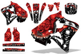 Dirt Bike Graphics Kit Decal Wrap For Honda CR125 1995-1997 CR250 1995-1996 REAPER RED