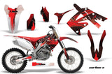 Dirt Bike Graphics Kit Decal Sticker Wrap For Honda CRF250R 2010-2013 CARBONX RED