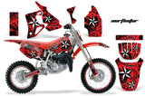 Graphics Kit MX Decal Wrap + # Plates For Honda CR80 CR 80 1996-2002 NORTHSTAR RED