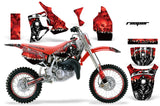 Graphics Kit MX Decal Wrap + # Plates For Honda CR80 CR 80 1996-2002 REAPER RED
