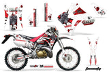 Graphics Kit Decal Sticker Wrap + # Plates For Honda CRM250AR 1996-1999 TOXIC RED WHITE