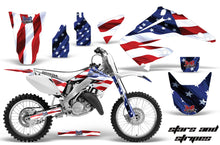 Load image into Gallery viewer, Dirt Bike Graphics Kit Decal Wrap For Honda CR125R CR250R 2002-2008 USA FLAG-atv motorcycle utv parts accessories gear helmets jackets gloves pantsAll Terrain Depot