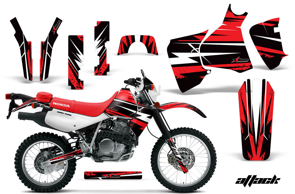 Dirt Bike Decal Graphic Kit MX Sticker Wrap For Honda XR650L 1993-2018 ATTACK RED-atv motorcycle utv parts accessories gear helmets jackets gloves pantsAll Terrain Depot