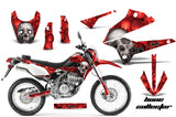 Dirt Bike Decals Graphics Kit Sticker Wrap For Kawasaki KLX250 2008-2018 BONES RED