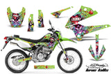 Dirt Bike Decals Graphics Kit Sticker Wrap For Kawasaki KLX250 2008-2018 EDHLK GREEN