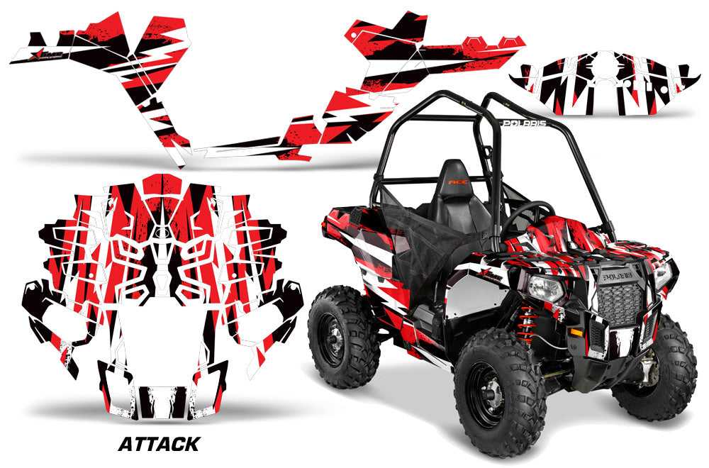 Graphics Kit ATV Decal Wrap For Polaris Sportsman ACE 325 570 2014-2016 ATTACK RED-atv motorcycle utv parts accessories gear helmets jackets gloves pantsAll Terrain Depot