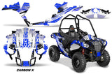 Graphics Kit ATV Decal Wrap For Polaris Sportsman ACE 325 570 2014-2016 CARBONX BLUE