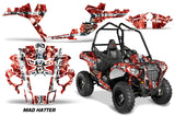 Graphics Kit ATV Decal Wrap For Polaris Sportsman ACE 325 570 2014-2016 HATTER WHITE RED