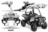 Graphics Kit ATV Decal Wrap For Polaris Sportsman ACE 325 570 2014-2016 REAPER WHITE