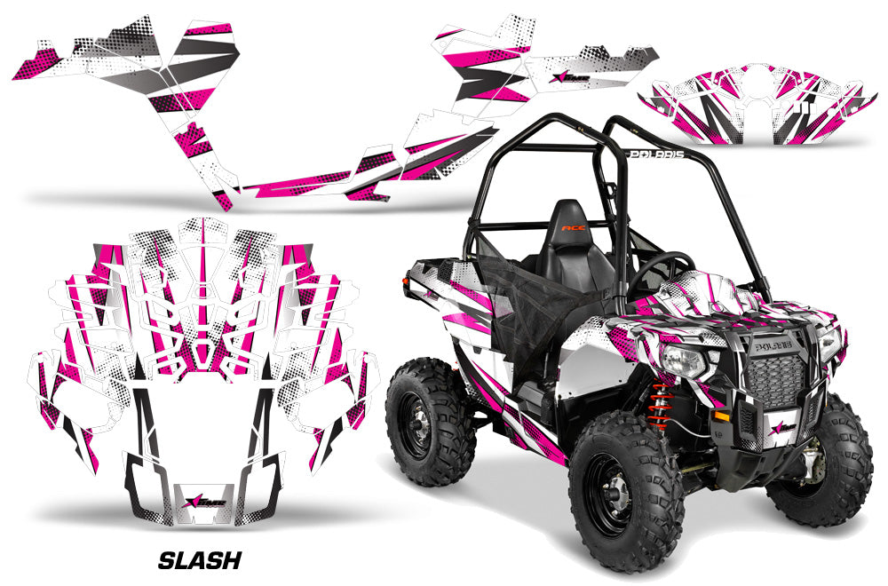 Graphics Kit ATV Decal Wrap For Polaris Sportsman ACE 325 570 2014-2016 SLASH PINK-atv motorcycle utv parts accessories gear helmets jackets gloves pantsAll Terrain Depot