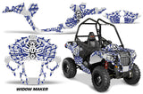 Graphics Kit ATV Decal Wrap For Polaris Sportsman ACE 325 570 2014-2016 WIDOW BLUE WHITE