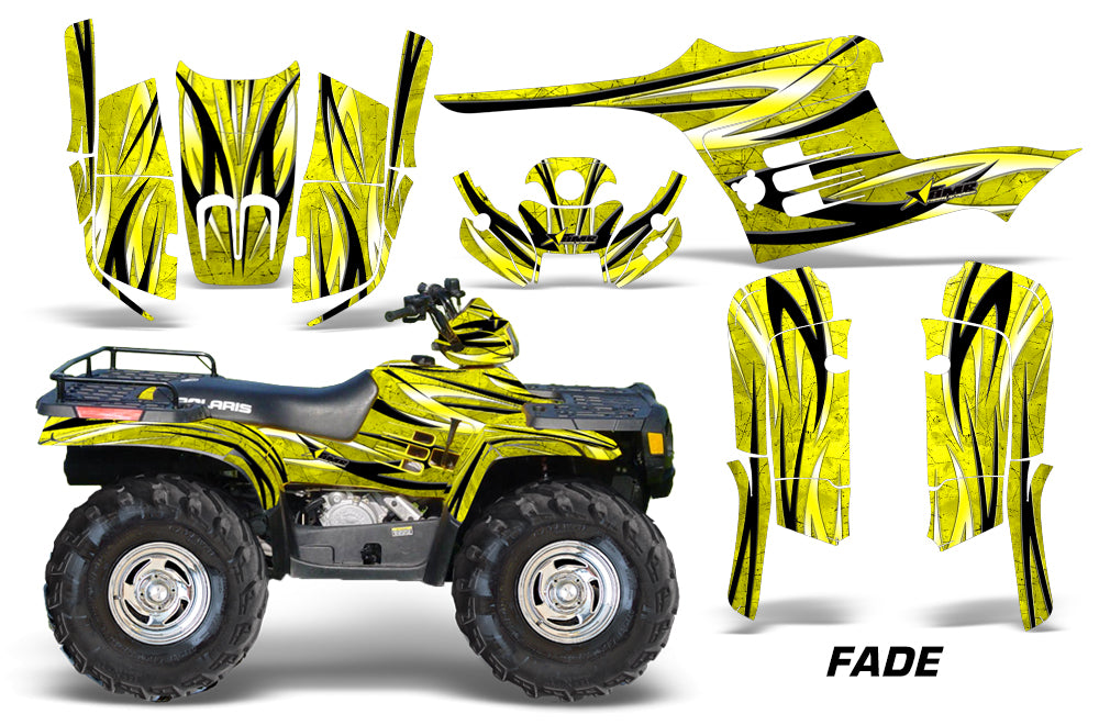 ATV Graphics Kit Decal Wrap For Polaris Sportsman 400 500 1995-2004 FADE TELLOW-atv motorcycle utv parts accessories gear helmets jackets gloves pantsAll Terrain Depot