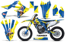 Load image into Gallery viewer, Dirt Bike Graphics Kit Decal Sticker Wrap For Suzuki RMZ450 2018+ TBOMBER YELLOW BLUE-atv motorcycle utv parts accessories gear helmets jackets gloves pantsAll Terrain Depot
