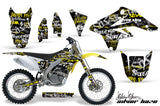Dirt Bike Graphics Kit Decal Sticker Wrap For Suzuki RMZ250 2007-2009 SSSH YELLOW BLACK