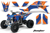 ATV Graphics Kit Quad Decal Sticker Wrap For Yamaha YFZ450 2004-2013 TBOMBER BLUE ORANGE