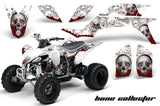 ATV Graphics Kit Quad Decal Sticker Wrap For Yamaha YFZ450 2004-2013 BONES WHITE