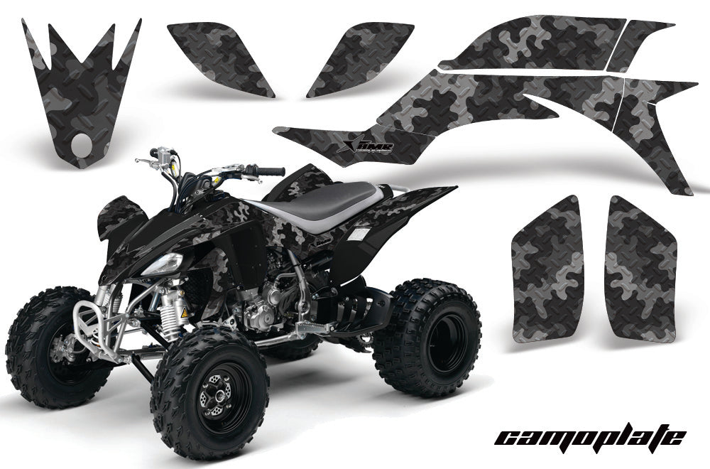 ATV Graphics Kit Quad Decal Sticker Wrap For Yamaha YFZ450 2004-2013 CAMOPLATE BLACK-atv motorcycle utv parts accessories gear helmets jackets gloves pantsAll Terrain Depot