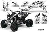 ATV Graphics Kit Quad Decal Sticker Wrap For Yamaha YFZ450 2004-2013 EXPO SILVER