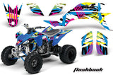 ATV Graphics Kit Quad Decal Sticker Wrap For Yamaha YFZ450 2004-2013 FLASHBACK