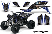 Load image into Gallery viewer, ATV Graphics Kit Quad Decal Sticker Wrap For Yamaha YFZ450 2004-2013 HATTER BLACK BLUE-atv motorcycle utv parts accessories gear helmets jackets gloves pantsAll Terrain Depot