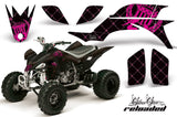 ATV Graphics Kit Quad Decal Sticker Wrap For Yamaha YFZ450 2004-2013 RELOADED PINK BLACK