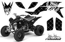 Load image into Gallery viewer, ATV Graphics Kit Quad Decal Sticker Wrap For Yamaha YFZ450 2004-2013 RELOADED WHITE BLACK-atv motorcycle utv parts accessories gear helmets jackets gloves pantsAll Terrain Depot