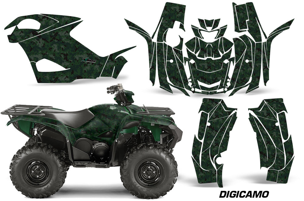 ATV Graphics Kit Quad Decal Wrap For Yamaha Grizzly 550/700 2015-2016 DIGICAMO GREEN-atv motorcycle utv parts accessories gear helmets jackets gloves pantsAll Terrain Depot