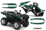 ATV Graphics Kit Quad Decal Wrap For Yamaha Grizzly 550 700 2007-2014 REAPER GREEN
