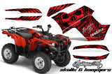 ATV Graphics Kit Quad Decal Wrap For Yamaha Grizzly 550 700 2007-2014 HISH RED