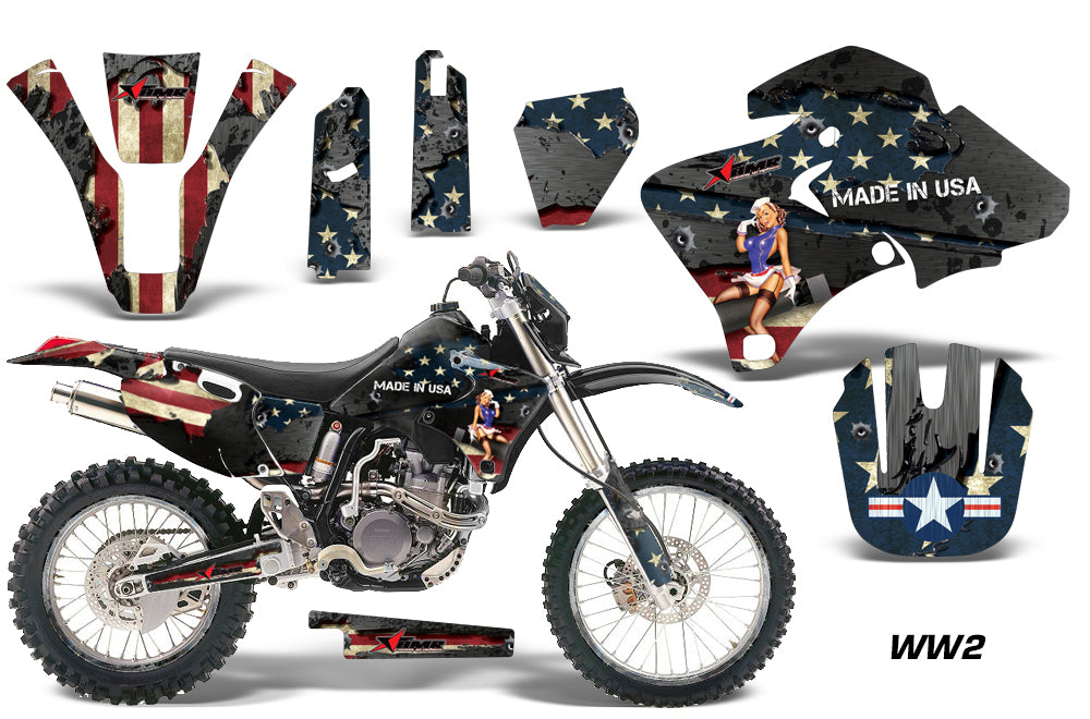 Graphics Kit Decal Wrap + # Plates For Yamaha WR 250F/400F/426F 1998-2002 WW2 BOMBER-atv motorcycle utv parts accessories gear helmets jackets gloves pantsAll Terrain Depot
