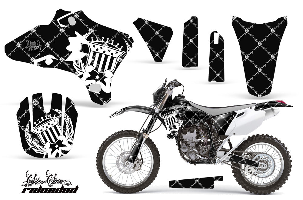 Dirt Bike Graphics Kit Decal Wrap For Yamaha YZ250F YZ450F 2003-2005 RELOADED WHITE BLACK-atv motorcycle utv parts accessories gear helmets jackets gloves pantsAll Terrain Depot