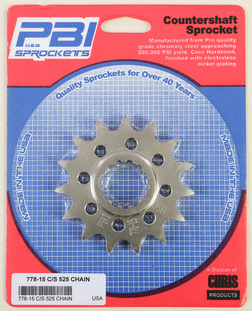 PBI COUNTERSHAFT STEEL SPROCKET 15T 778-15